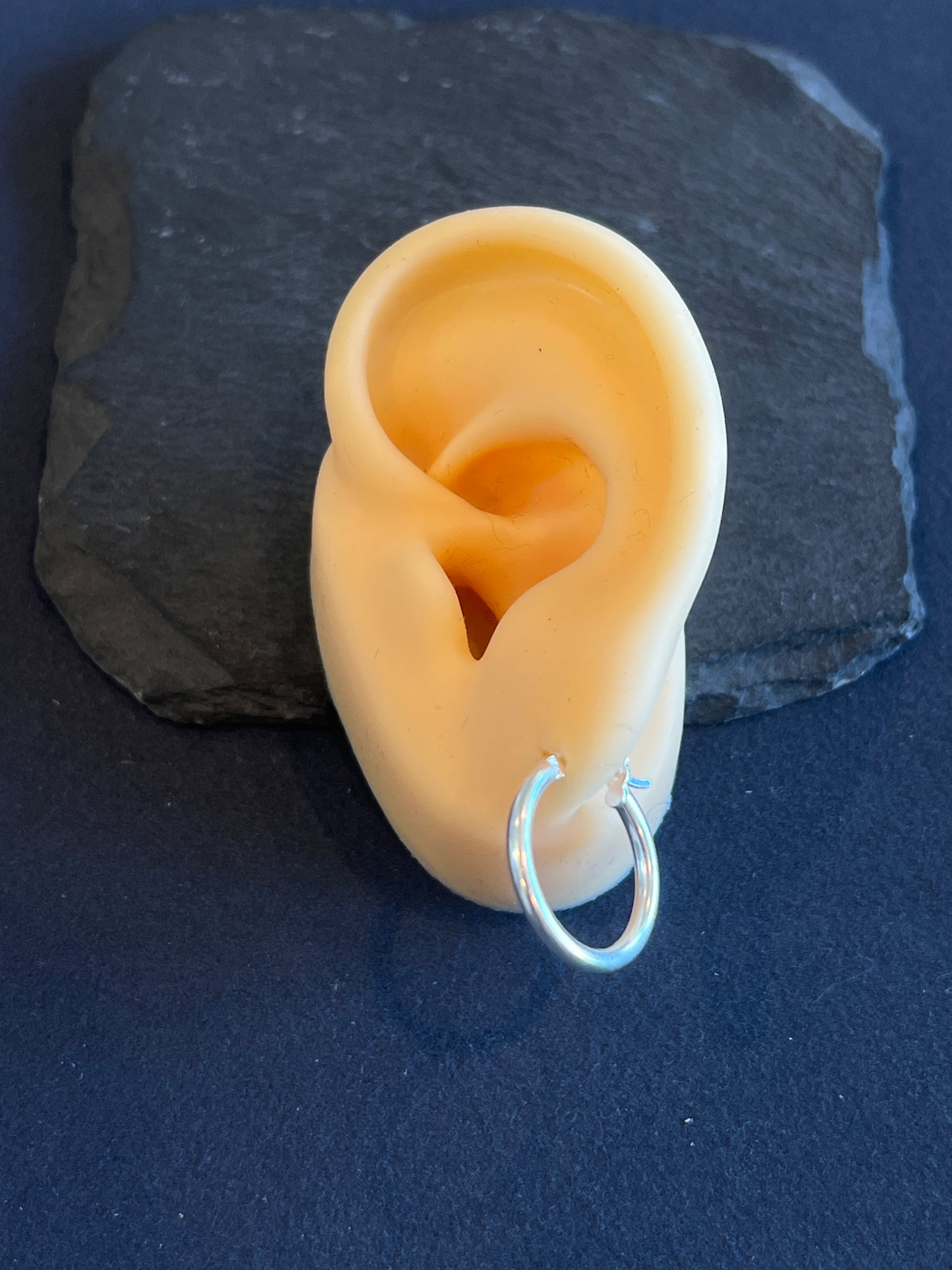 シルバー925 フープピアス メキシコ 19mm Type1