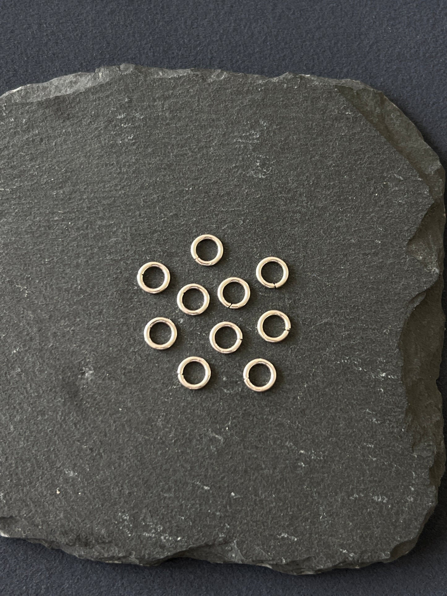10個 カレンシルバー 丸カン 6mm 線1mm