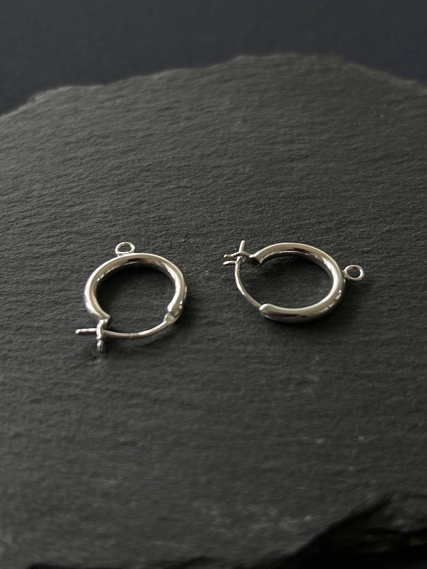 1ペア シルバー925 ピアスパーツ 横14×縦17.5mm(カン含む)