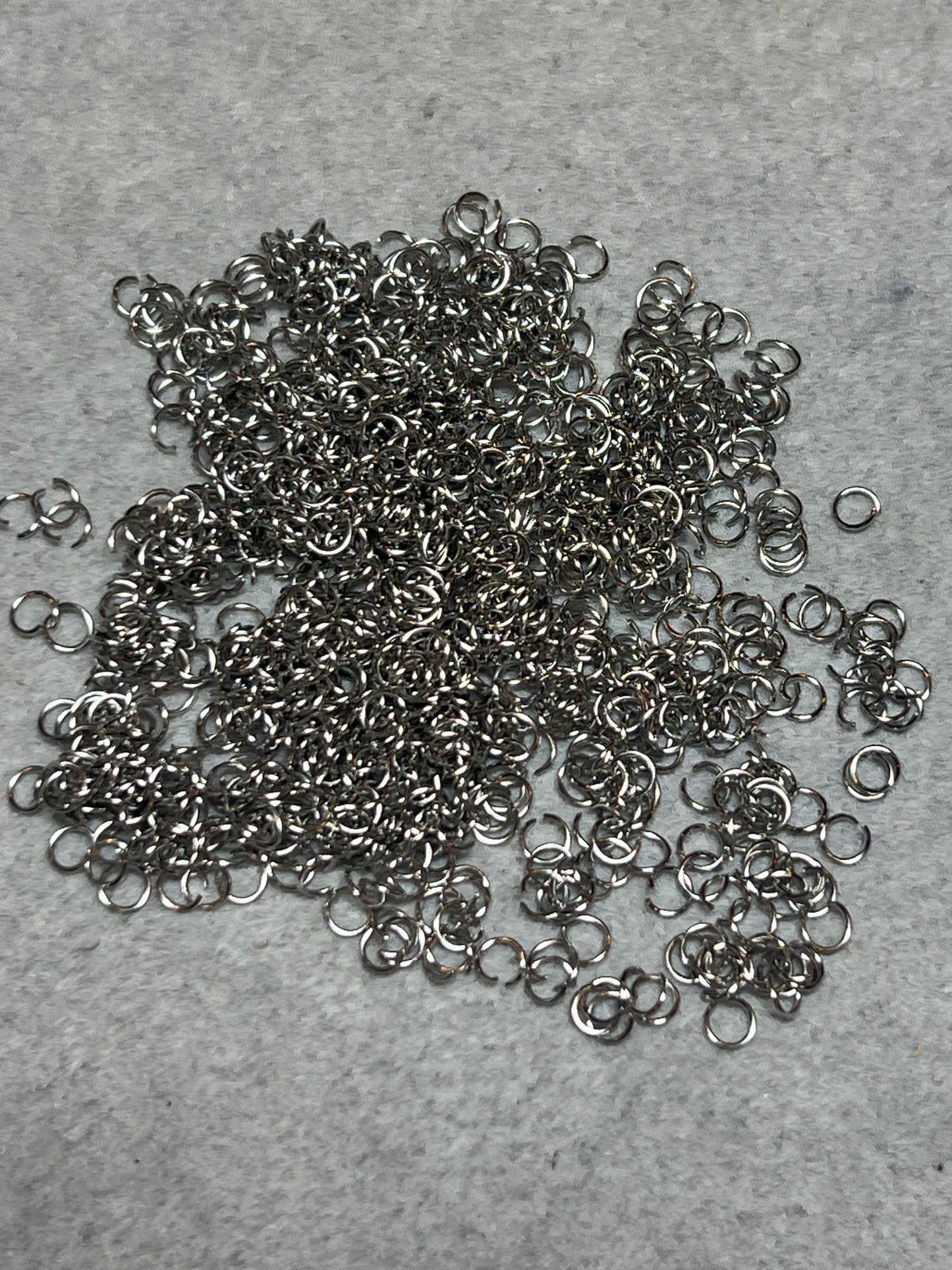 約1000個 丸カン ステンレススチール 4mm 線0.5mm