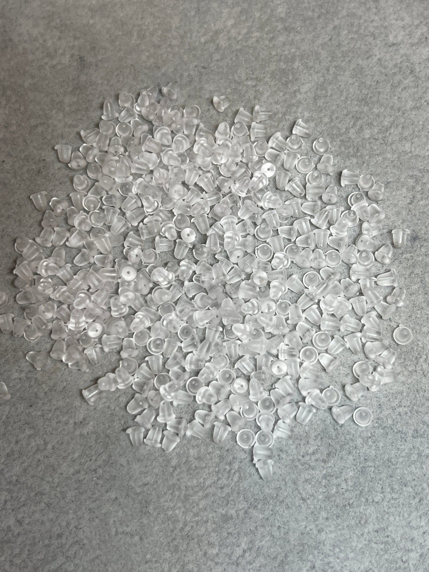 約400個 ピアスキャッチ ソフトプラスチック 4×4mm