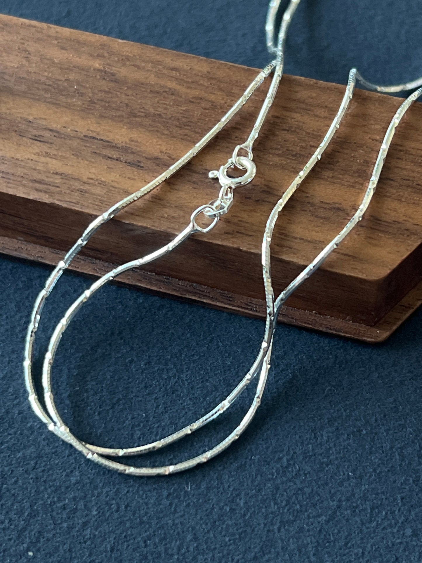 シルバー925 ネックレスチェーン 50cm 1mm