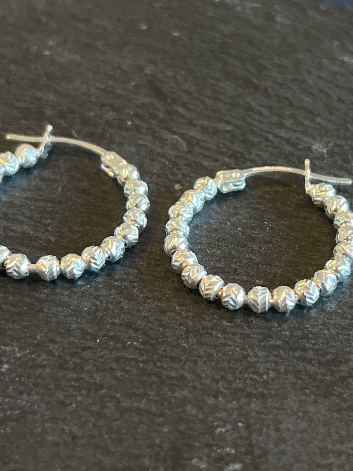 シルバー925 フープピアス メキシコ 23mm Type3