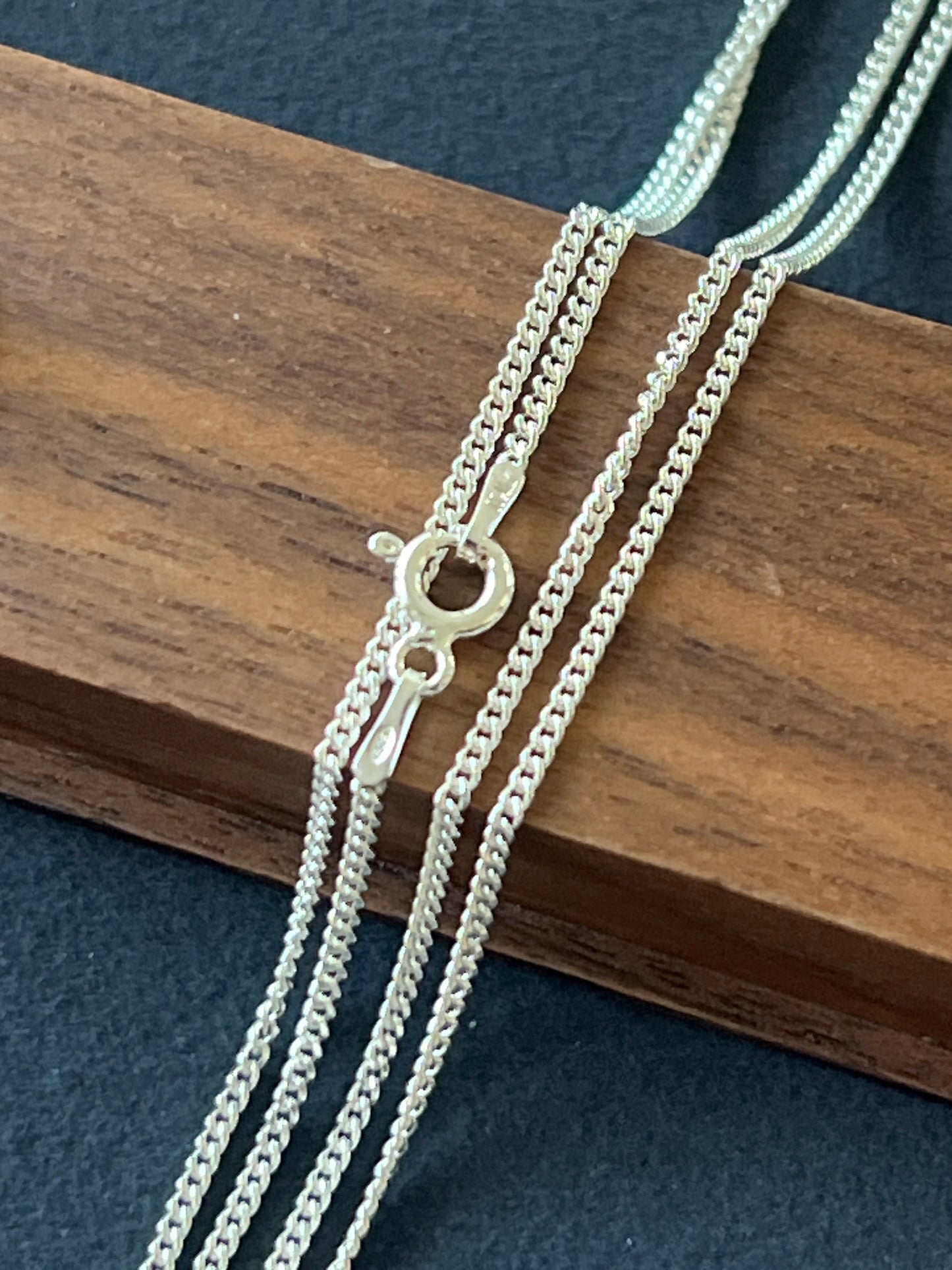 シルバー925 ネックレスチェーン 40cm 50cm 1.4mm