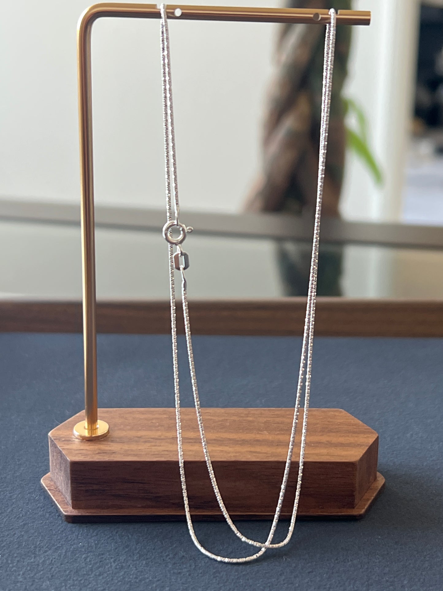 シルバー925 ネックレスチェーン 45cm 50cm 0.9mm