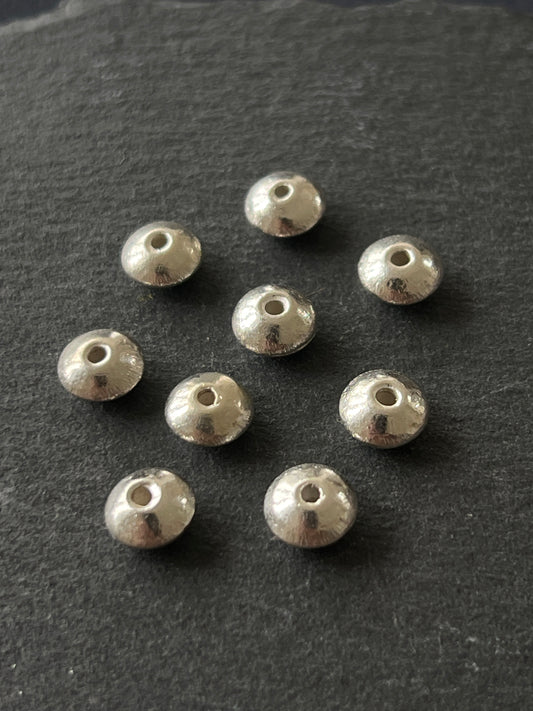 1個 カレンシルバー 貫通パーツ 8×4mm