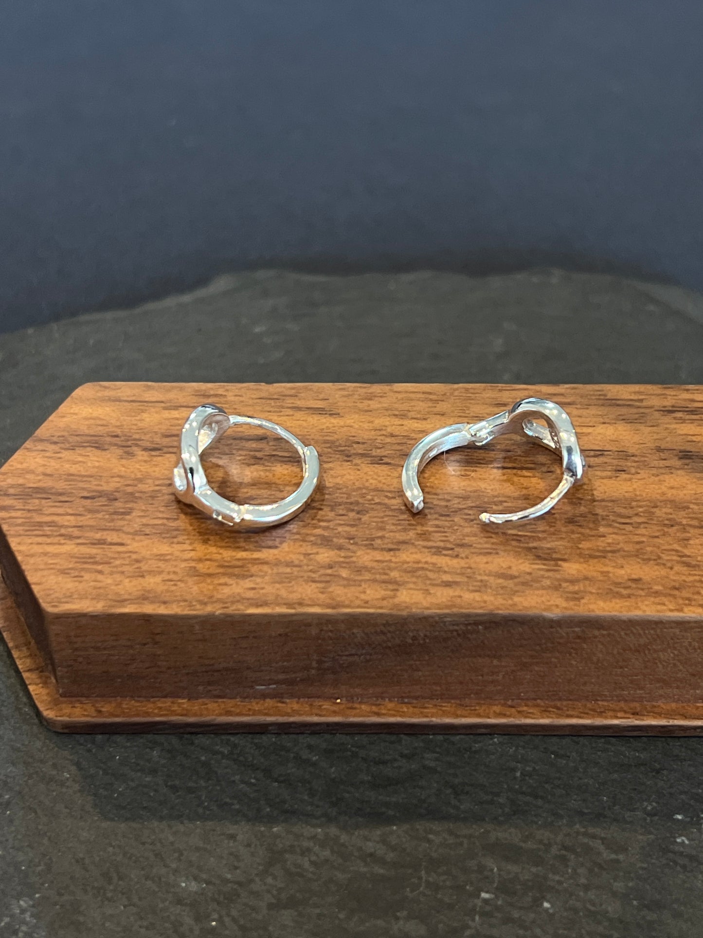 シルバー925 ピアス 約12×7mm ペア売り