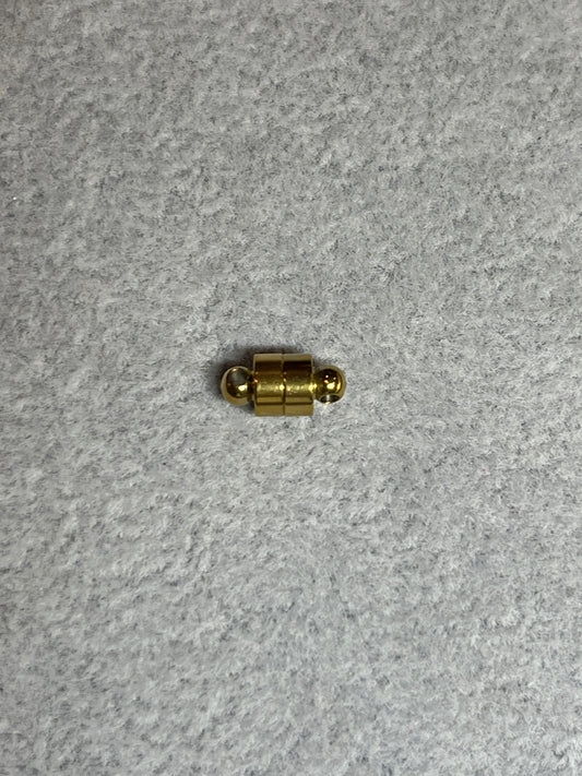 1個 マグネットクラスプ ステンレススチール ゴールド 11.5×6mm