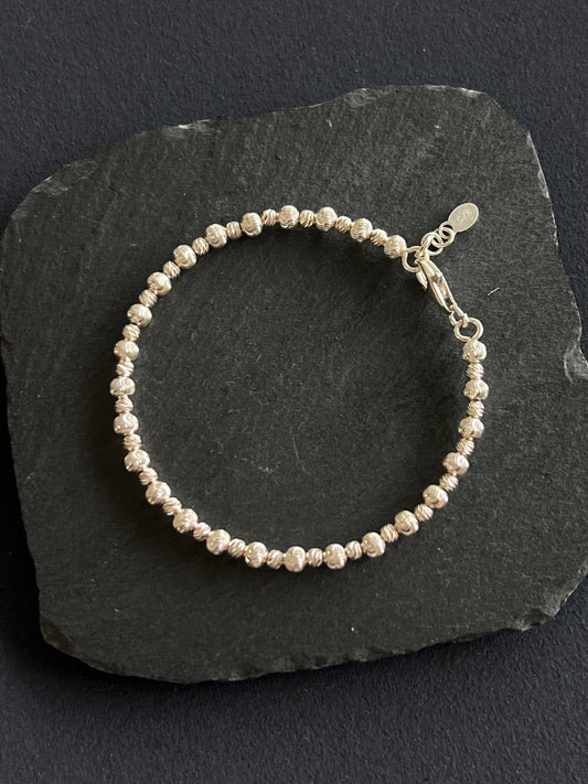 シルバー925 ブレスレット 直径6cm 内周17cm 1cmアジャスター付き