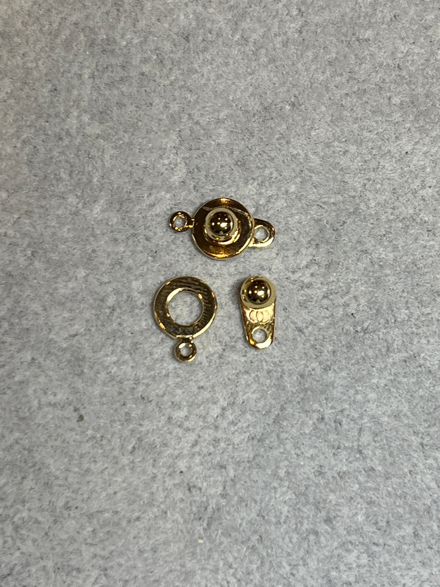 1個 ニューホック ステンレススチール 24KGP 15.5×9mm