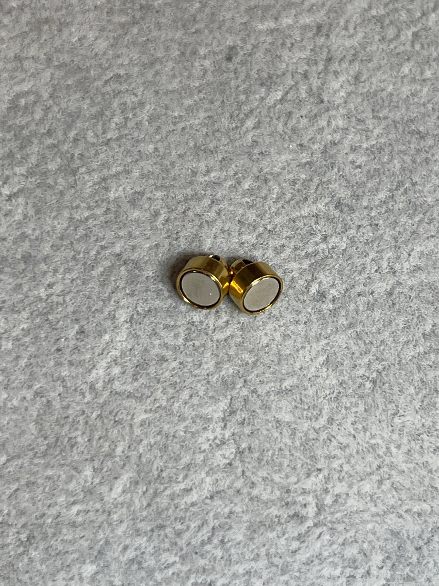 1個 マグネットクラスプ ステンレススチール ゴールド 11.5×6mm