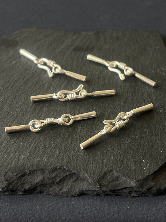 1個 カレンシルバー キャップフック キャップ14.5mm フック12.5mm 全長37mm 穴2.2mm