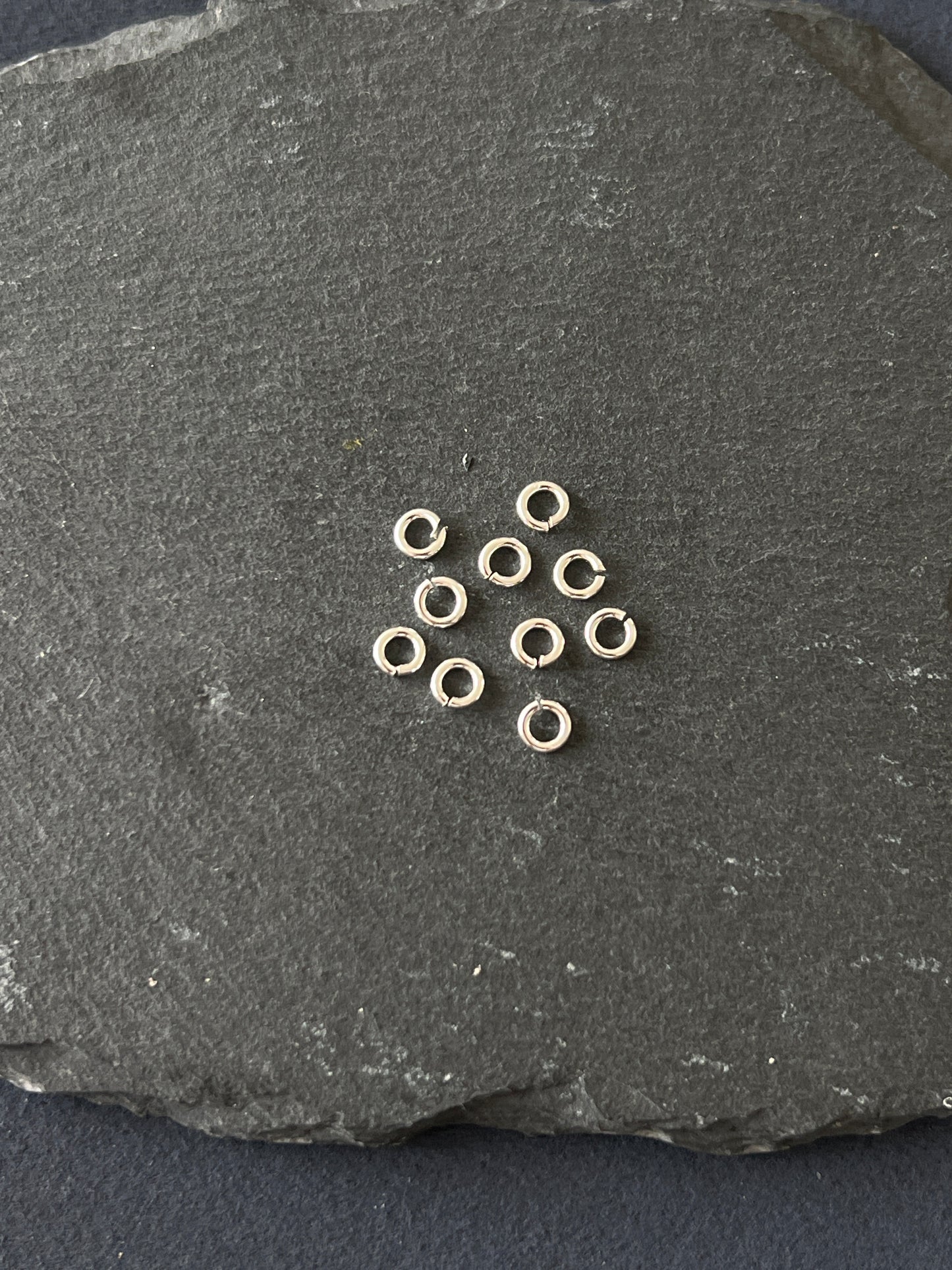 10個 シルバー925 丸カン 4.2mm 線0.8mm