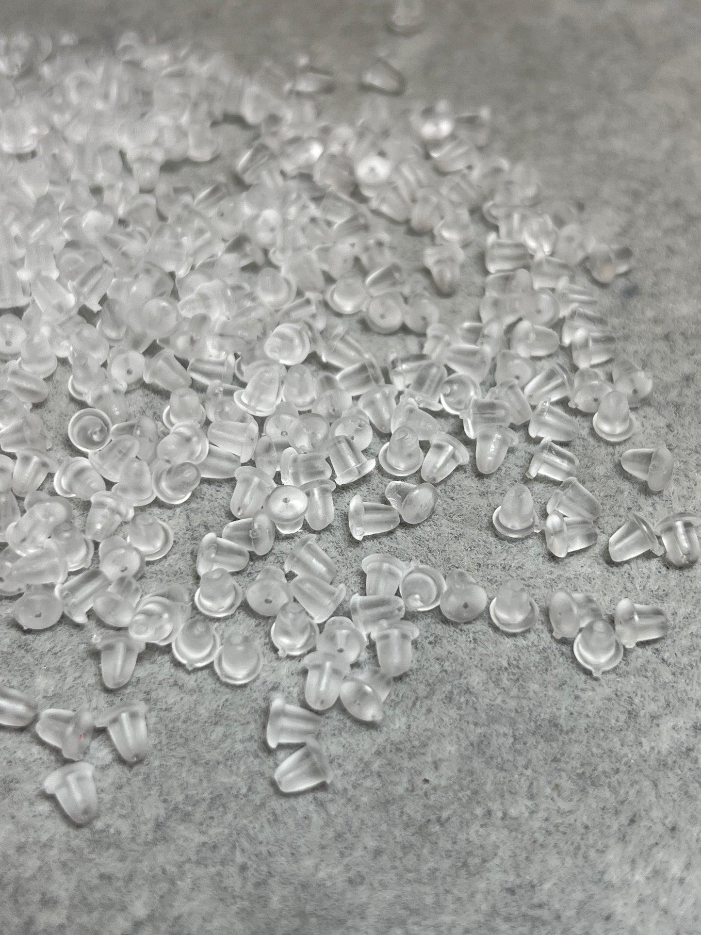 約400個 ピアスキャッチ ソフトプラスチック 4×4mm