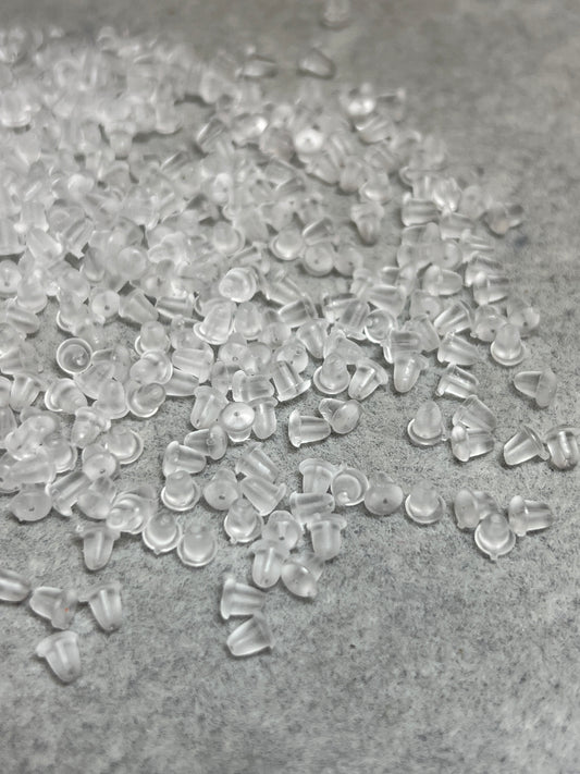 約400個 ピアスキャッチ ソフトプラスチック 4×4mm