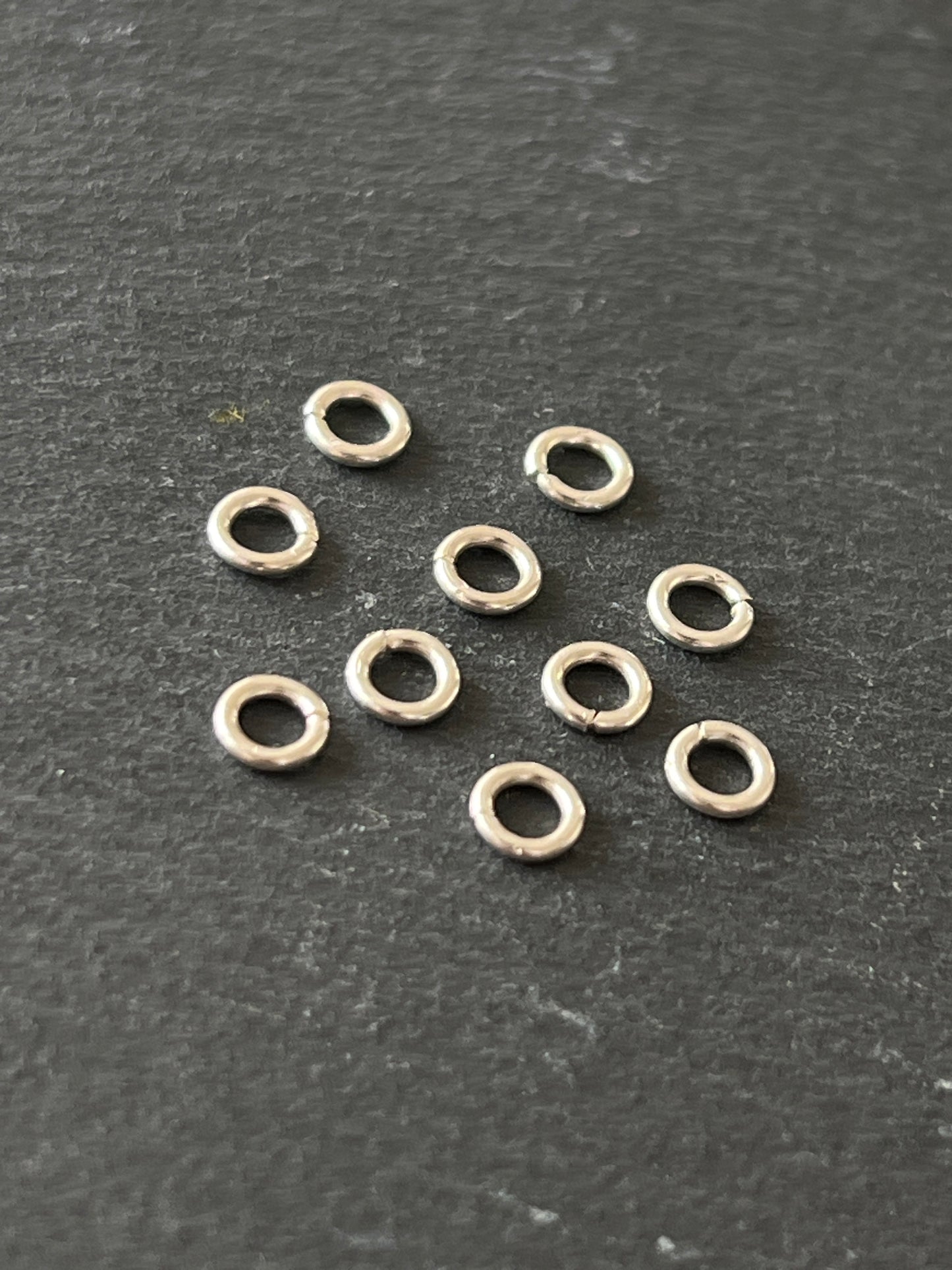 10個 カレンシルバー 丸カン  4.7mm 線1mm