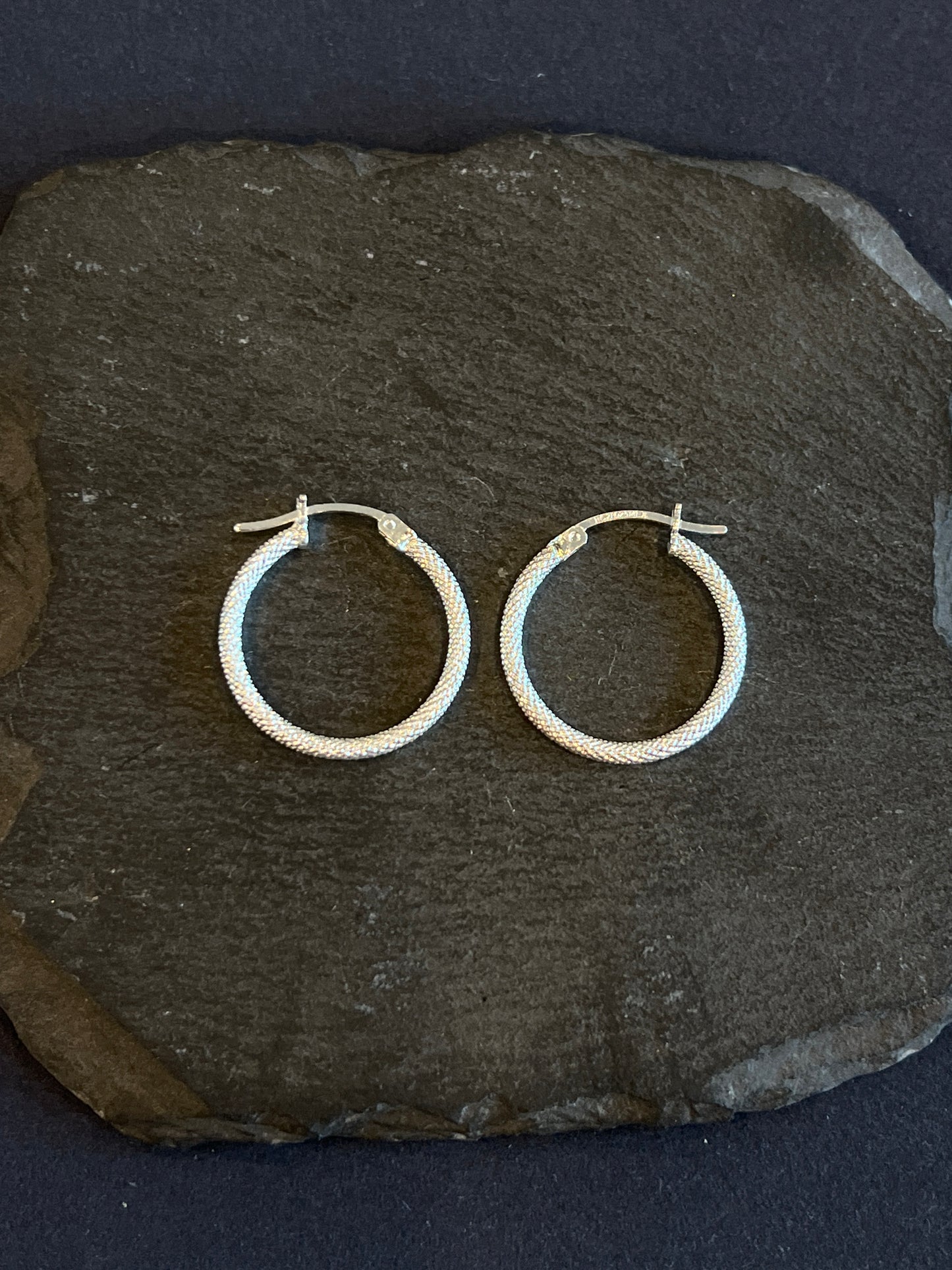 シルバー925 フープピアス メキシコ 23mm Type6