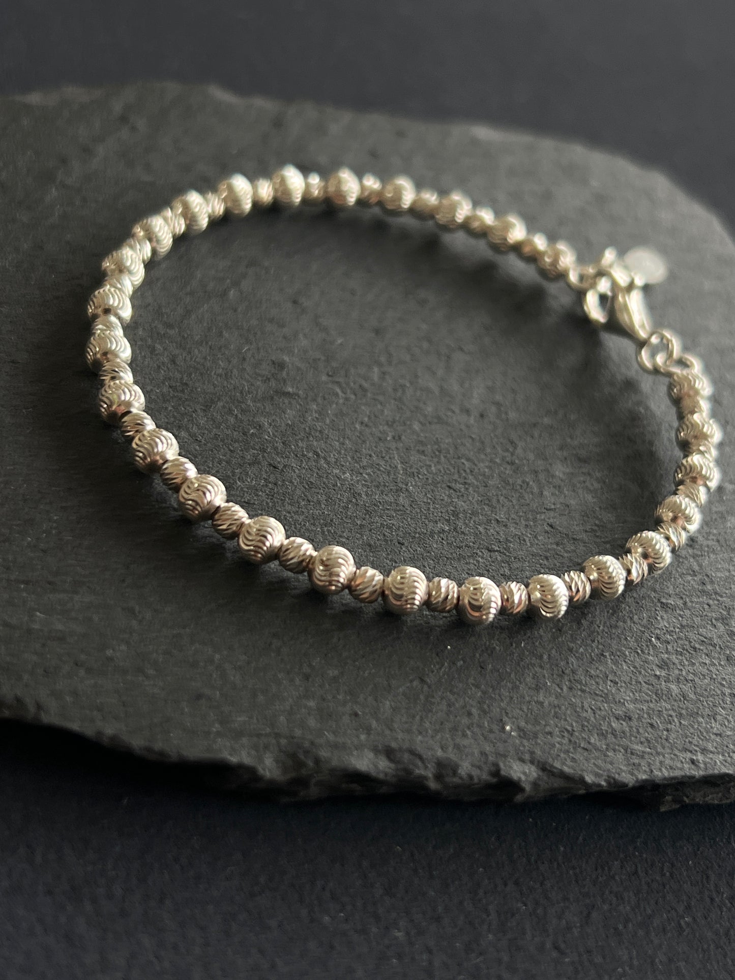 シルバー925 ブレスレット 直径6cm 内周17cm 1cmアジャスター付き