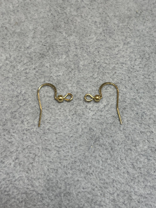 20個 ピアスフック サージカルステンレス ゴールド 19.5×15mm