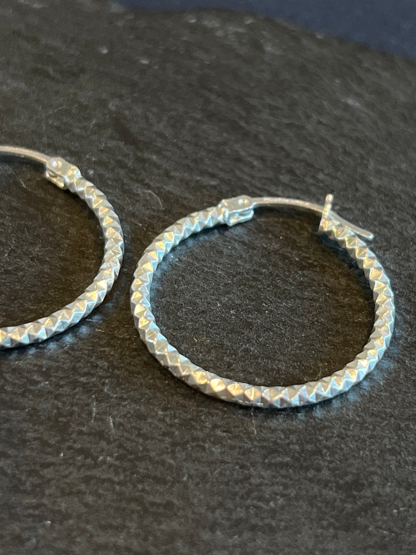 シルバー925 フープピアス メキシコ 26mm Type5