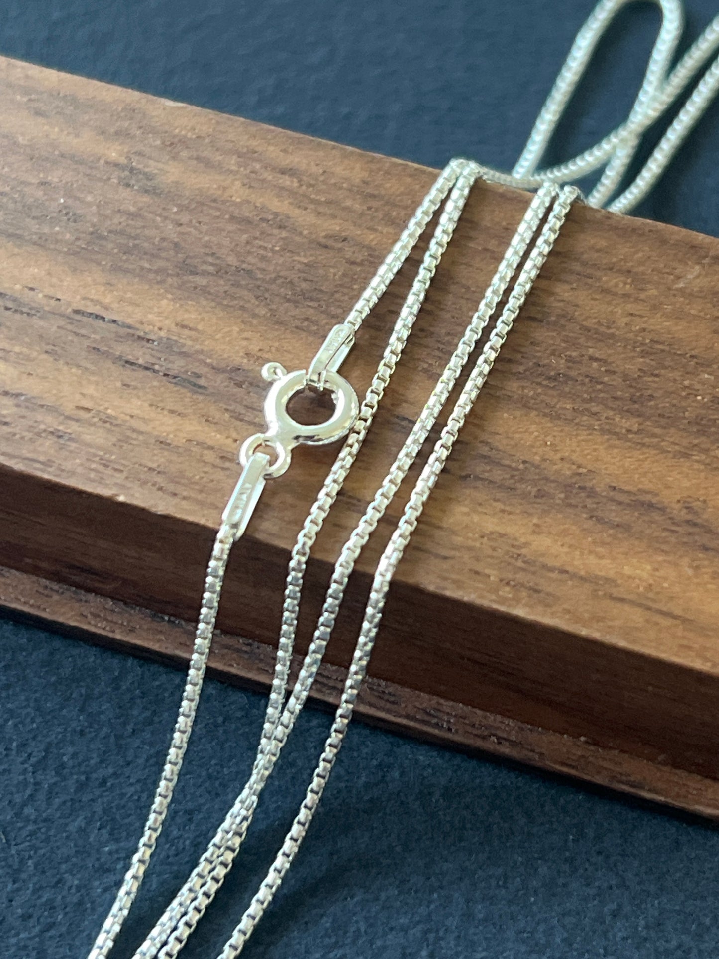 シルバー925 ネックレスチェーン 40cm 50cm 1mm