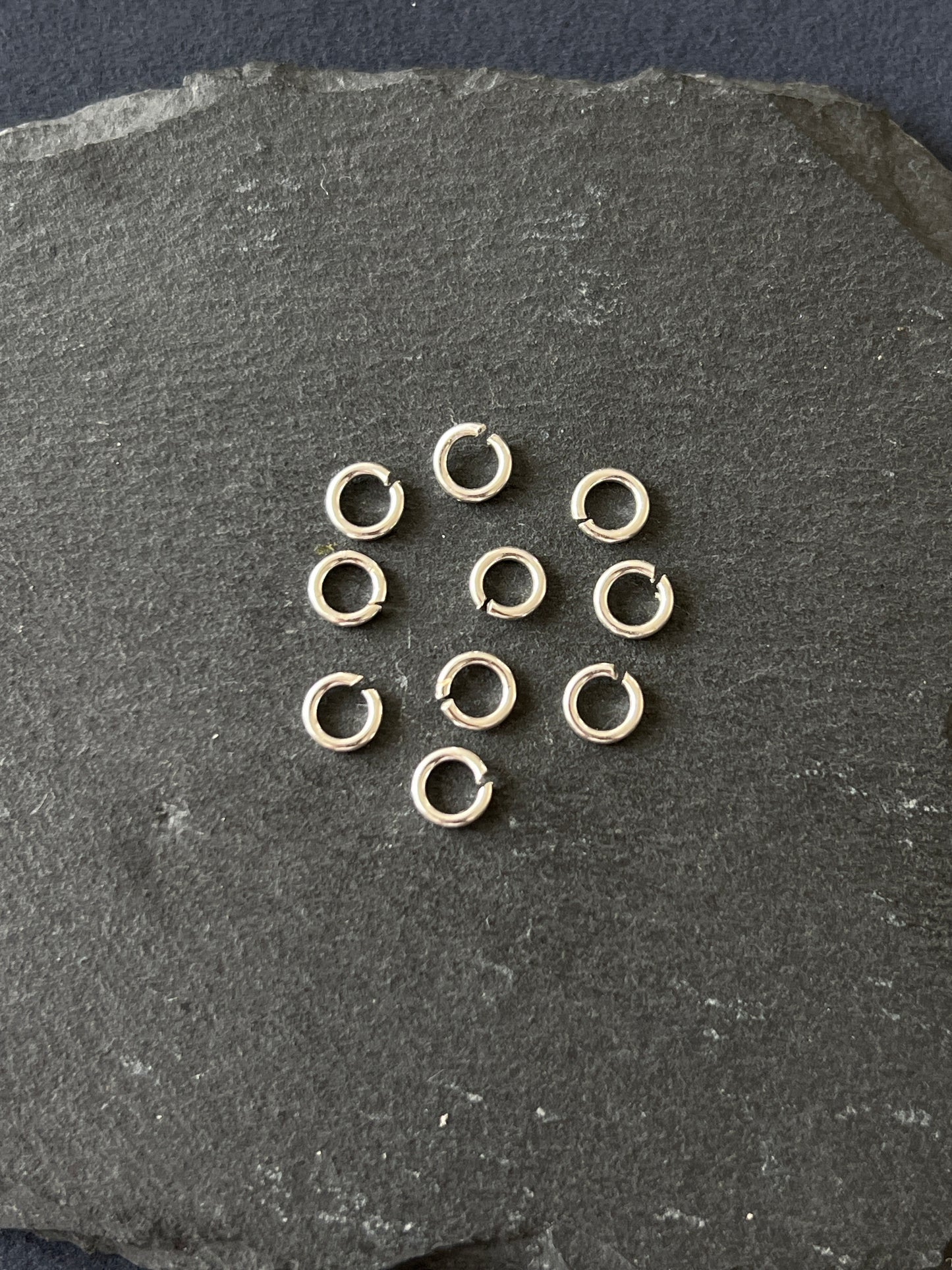 10個 シルバー925 丸カン 6mm 線1mm