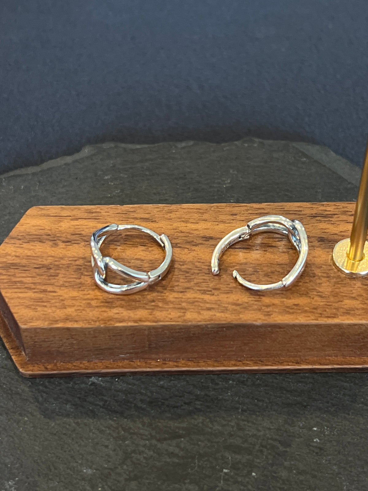 シルバー925 ピアス 約15×7mm ペア売り