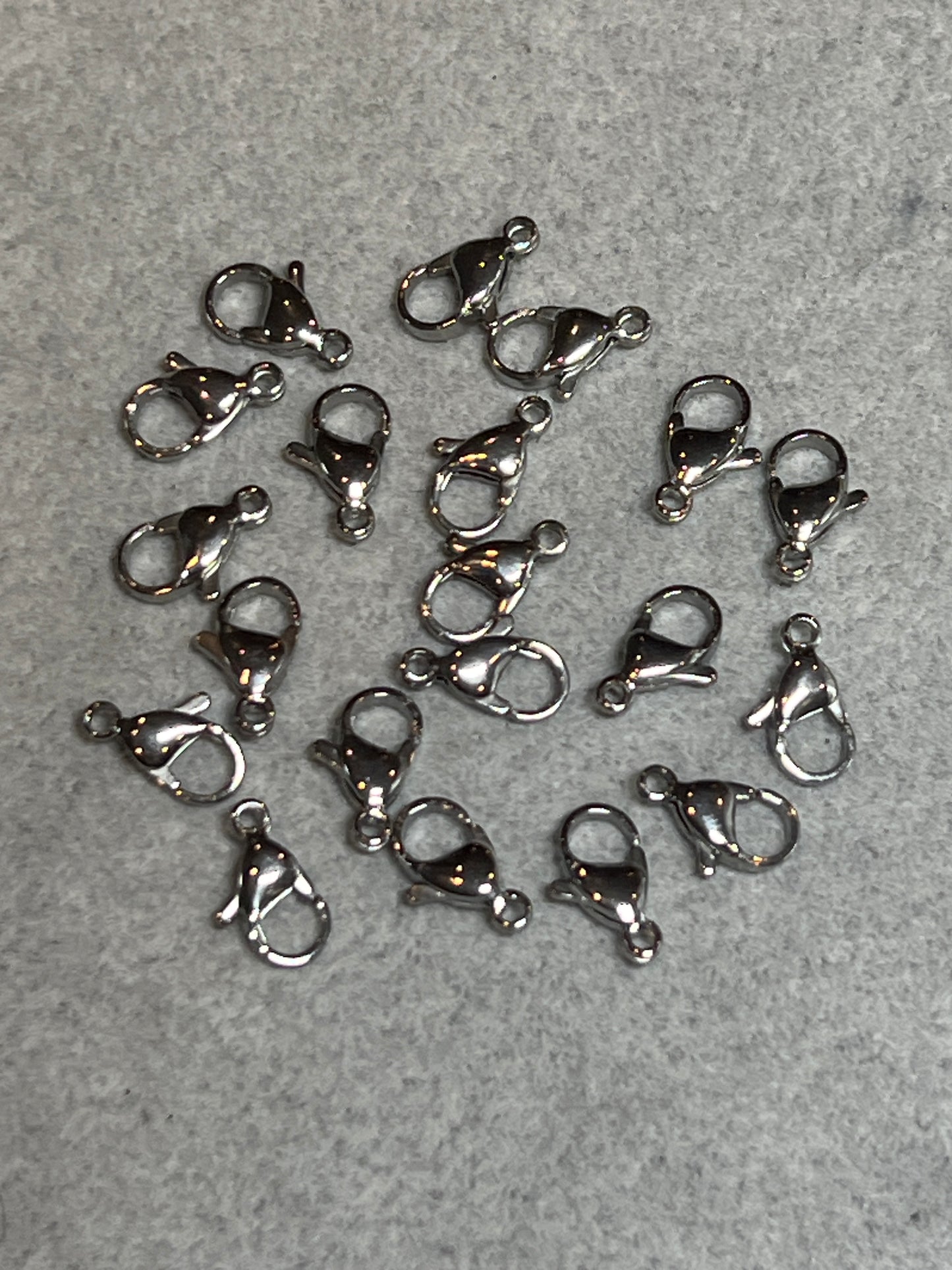 20個 カニカン ステンレススチール 12×6mm