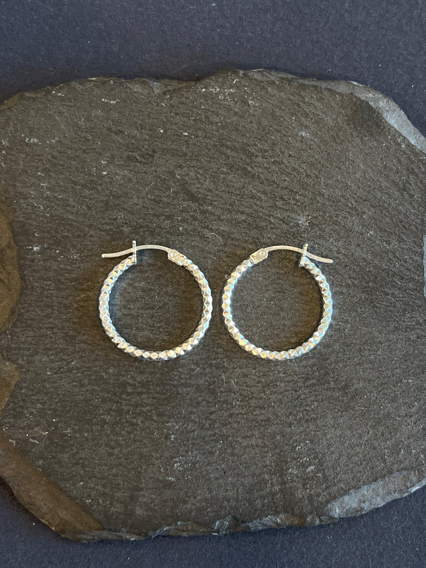 シルバー925 フープピアス メキシコ 23mm Type5