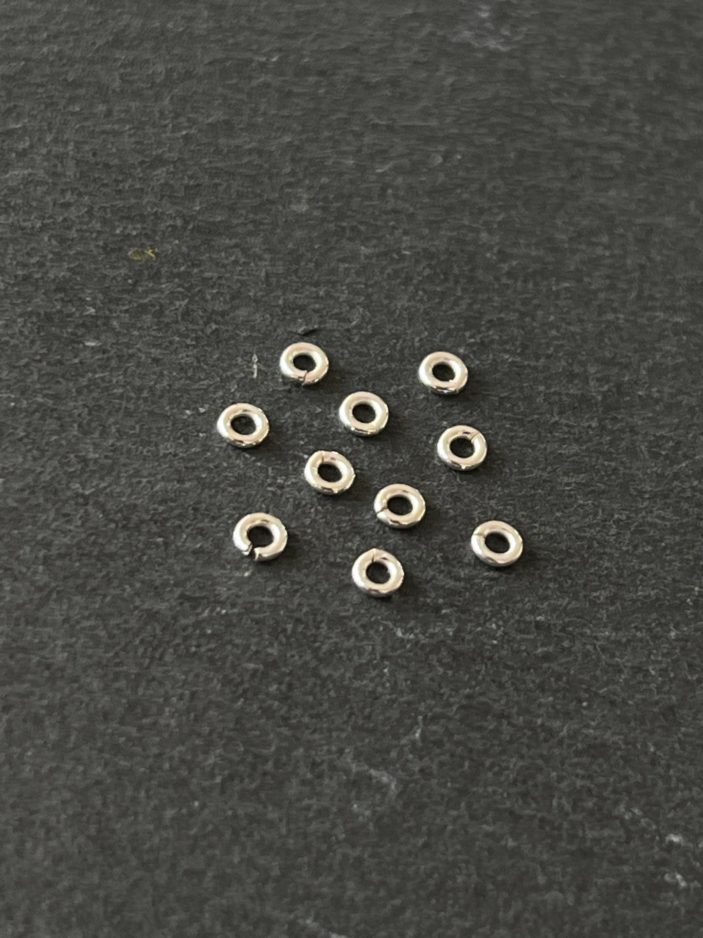 10個 シルバー925 丸カン 2.8mm 線0.6mm