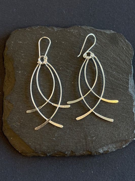 シルバー925 ピアス メキシコ 52×30mm