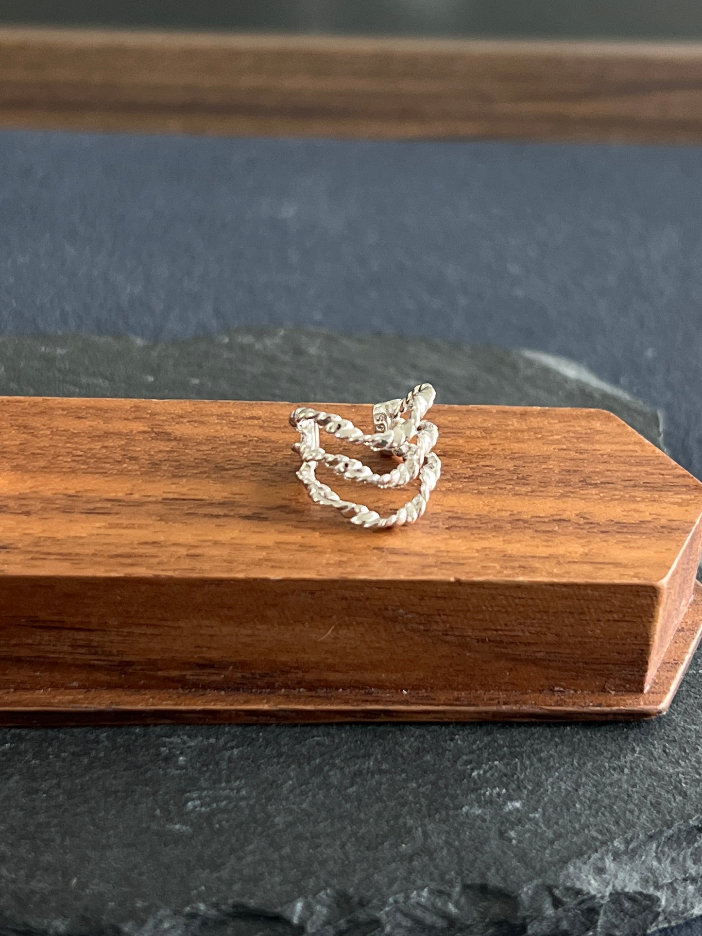 シルバー925 イヤーカフ 約13×10mm