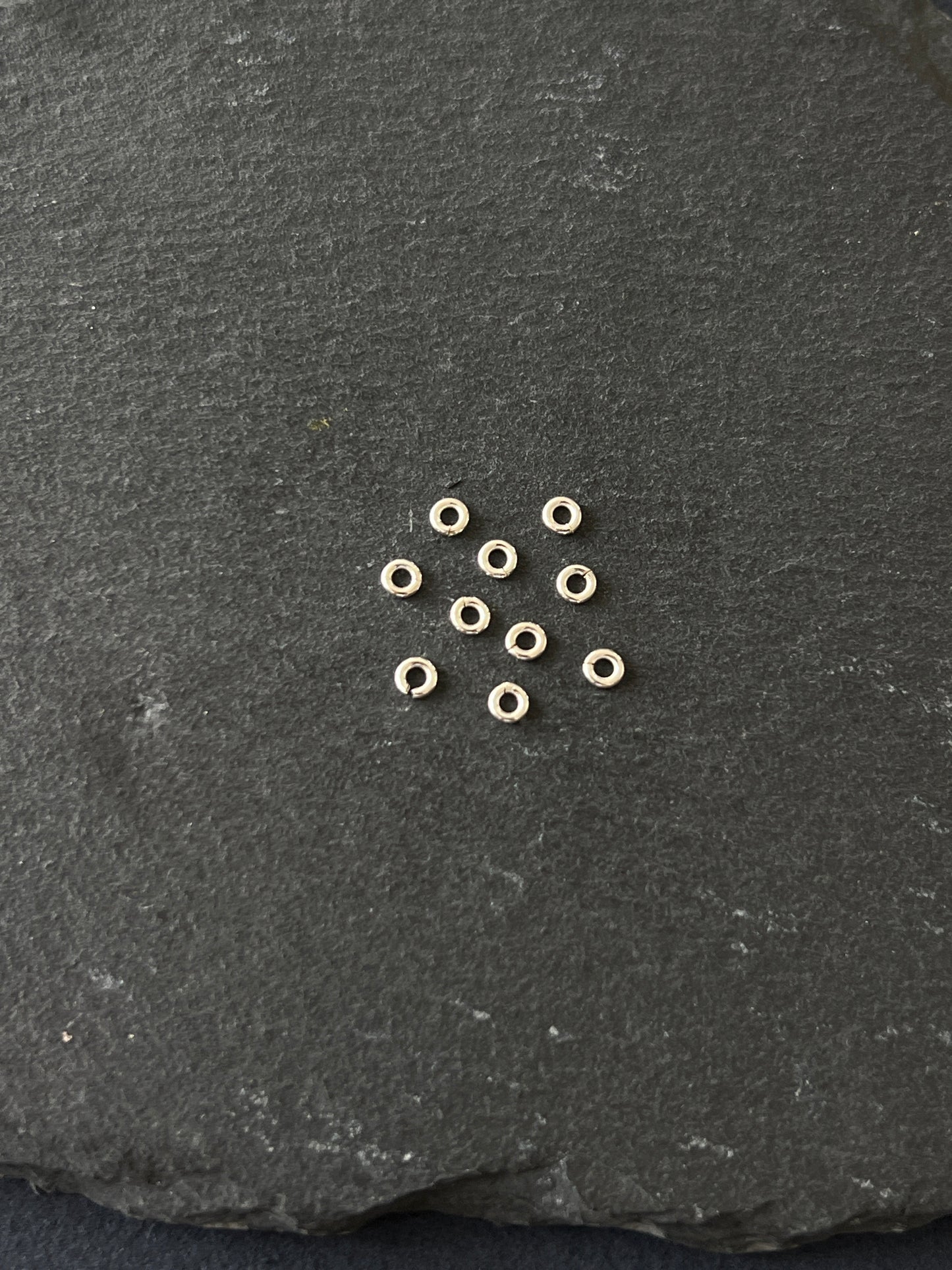 10個 シルバー925 丸カン 2.8mm 線0.6mm