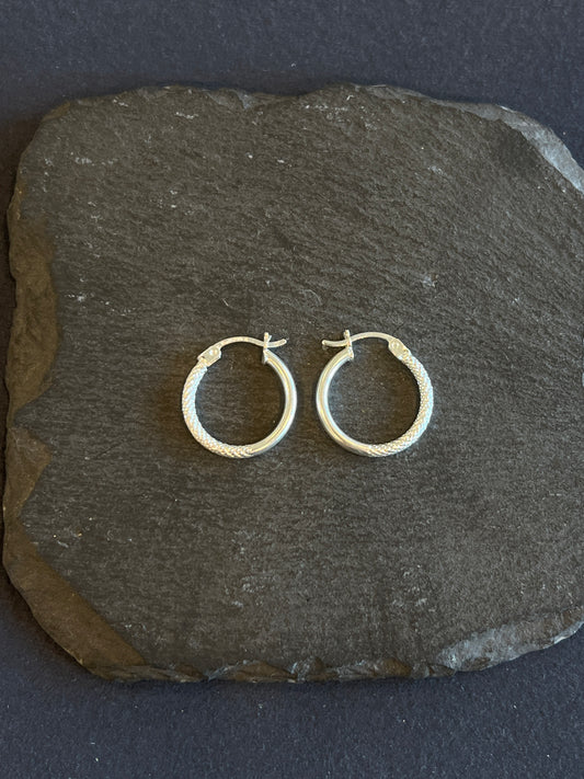 シルバー925 フープピアス メキシコ 18mm Type2
