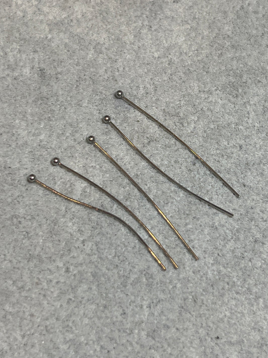 48本 丸ピン ステンレススチール 40×0.5 ヘッド1.8mm