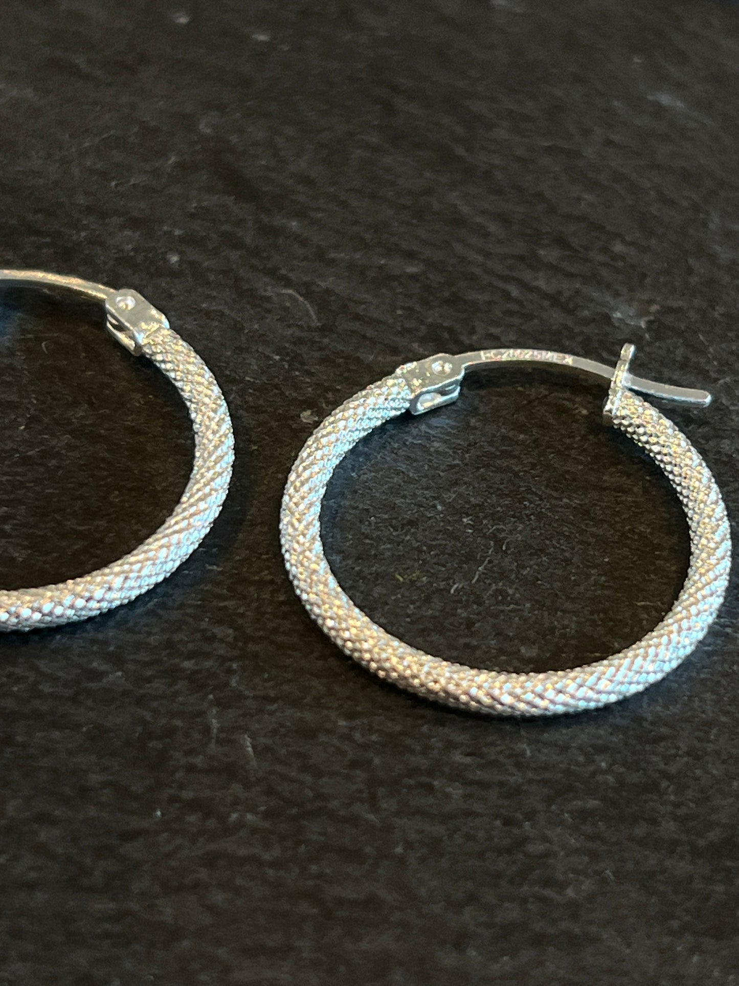 シルバー925 フープピアス メキシコ 23mm Type6