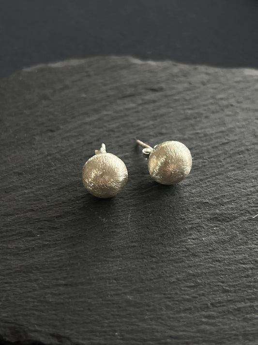 1ペア カレンシルバー スタッドピアス 10mm