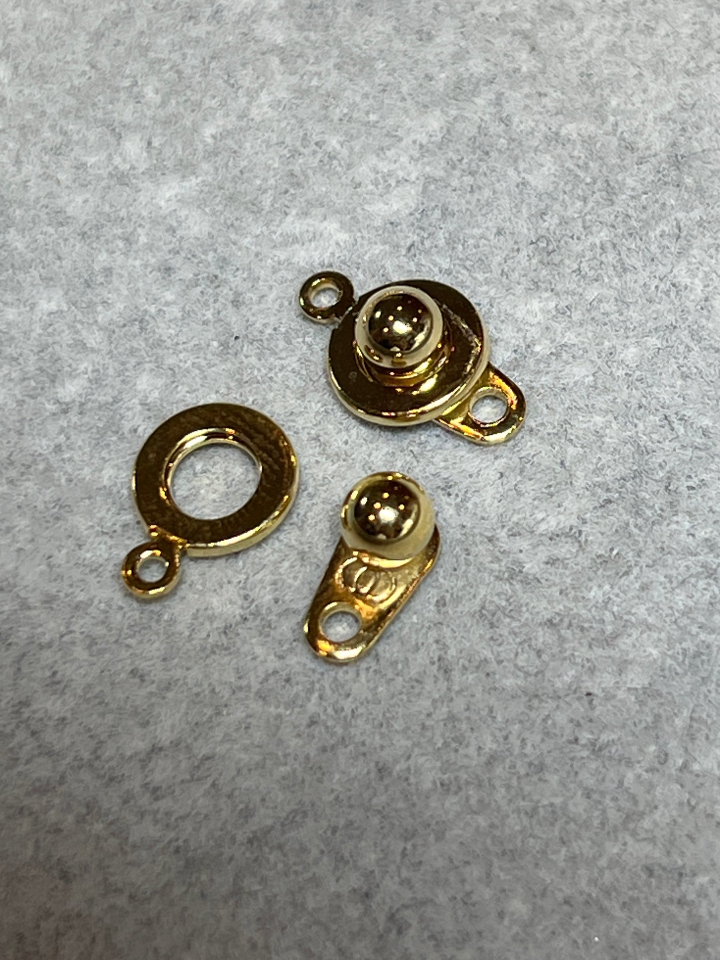 1個 ニューホック ステンレススチール 24KGP 15.5×9mm