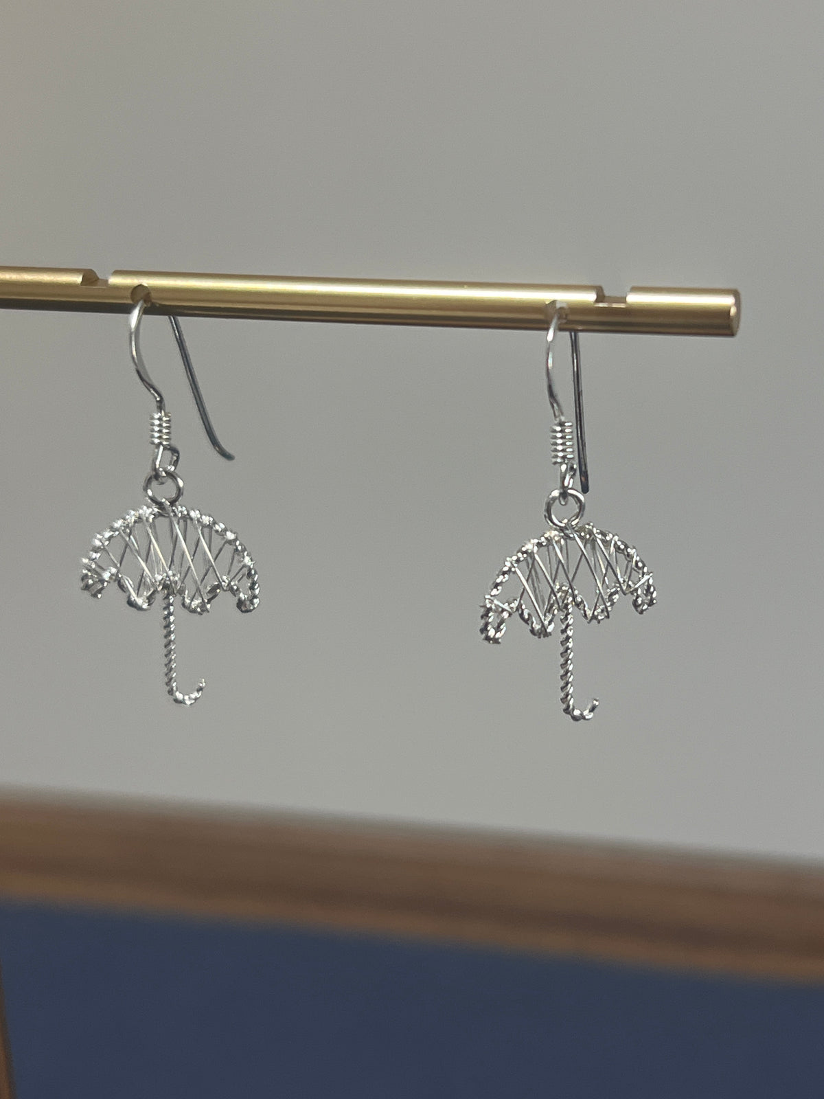 シルバー925 ピアス 約12.5×17mm 傘 ペア売り