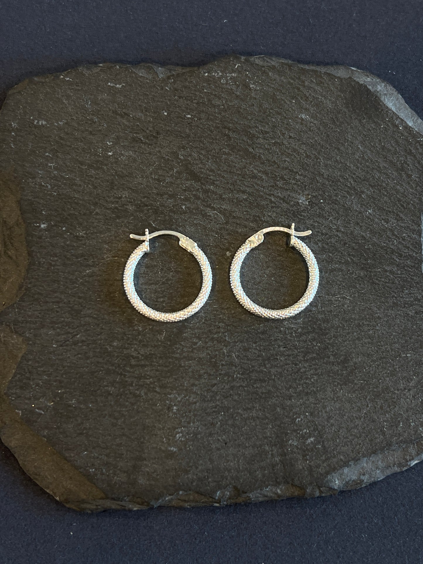 シルバー925 フープピアス メキシコ 18mm Type6