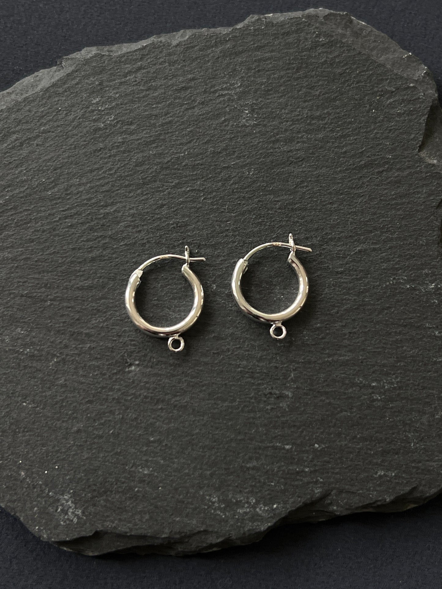 1ペア シルバー925 ピアスパーツ 横14×縦17.5mm（カン含む）