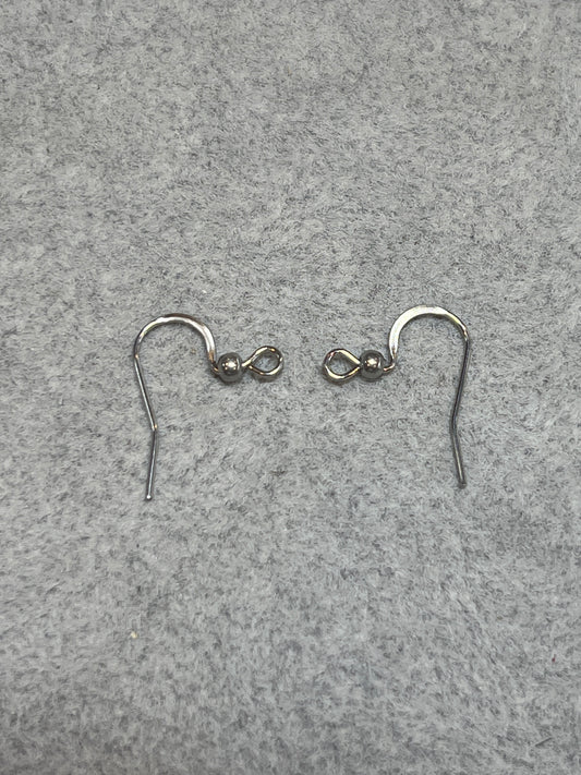 50個 ピアスフック サージカルステンレス 19.5×15.5mm