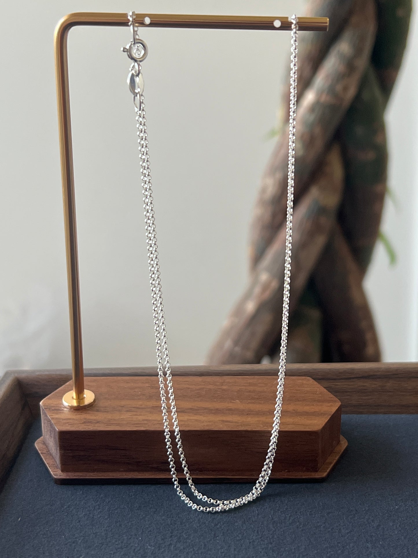 シルバー925 ネックレスチェーン 45cm 50cm 1.3mm