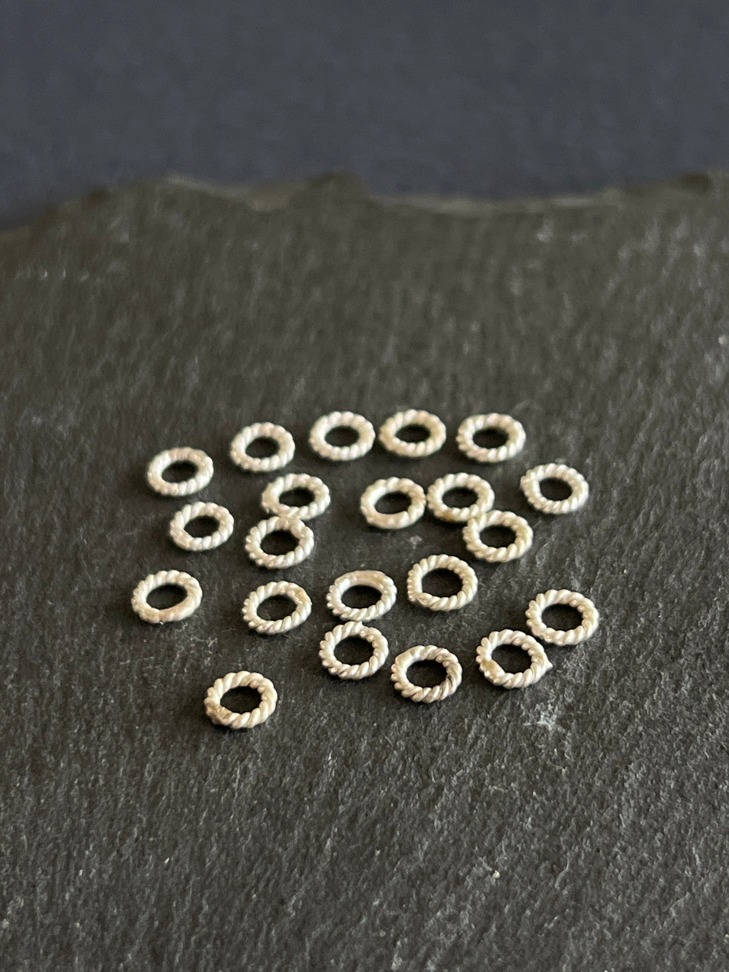 10個セット カレンシルバー 丸カン 約5mm 溶接