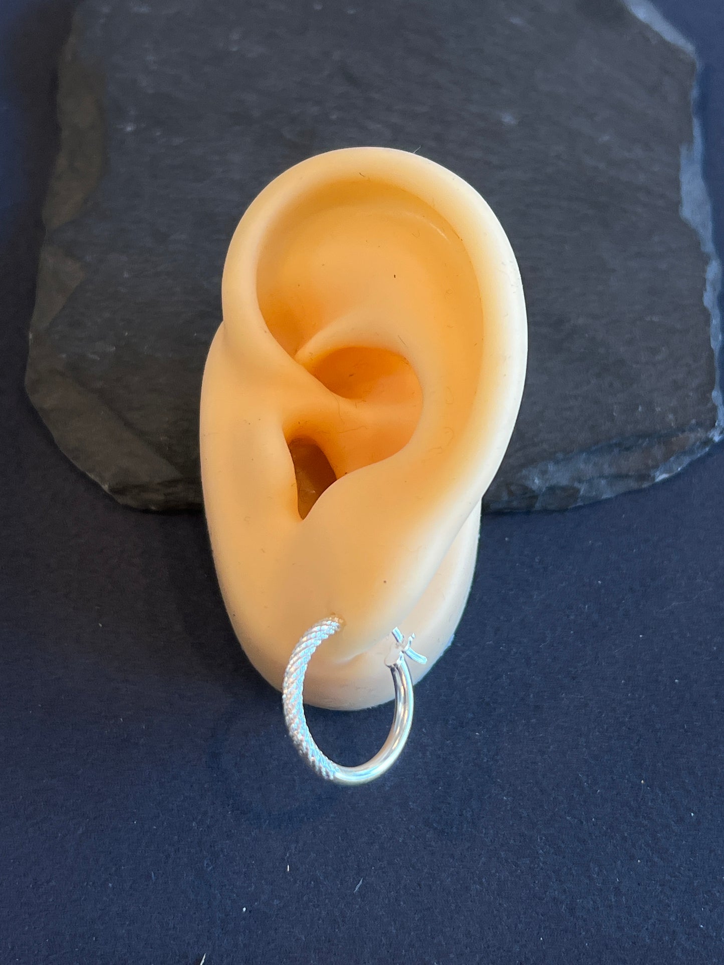 シルバー925 フープピアス メキシコ 18mm Type2