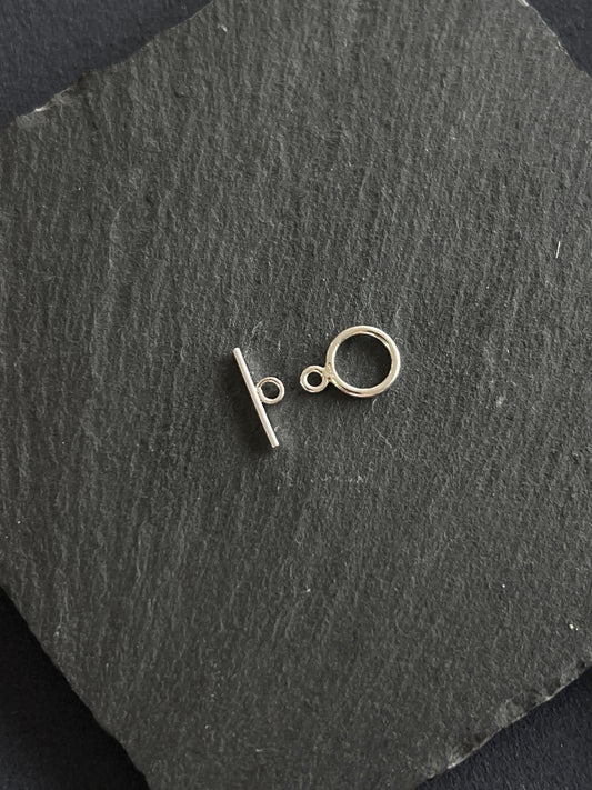 1セット シルバー925 マンテル 丸9mm バー13mm